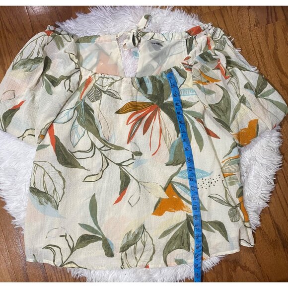 A.New Day Floral Off-Shoulder Women's Top Size XL - Picture 6 of 7